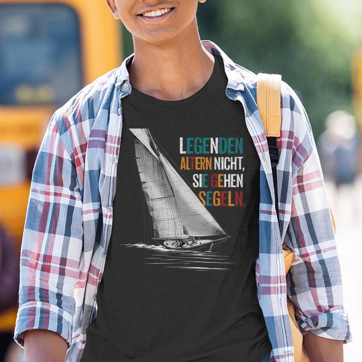 Legenden Altern Nicht Sie Gehen Segeln Großvateratertag Kinder Tshirt