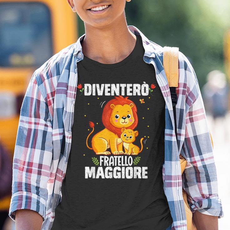 Leone Ich Bin Ein Großer Bruder Iventerò Fratello Maggiore Kinder Tshirt