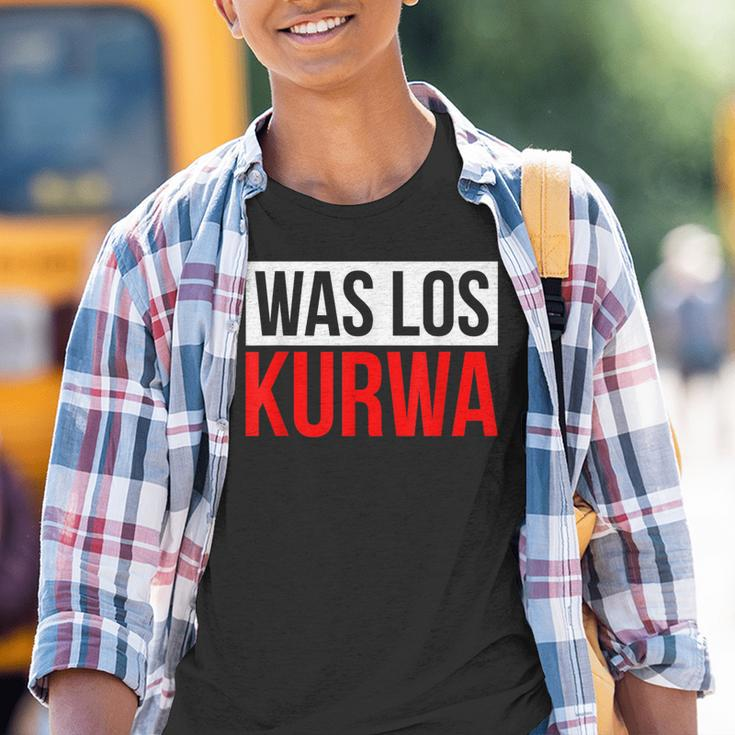 Was Los Kurwa Pole S Kinder Tshirt