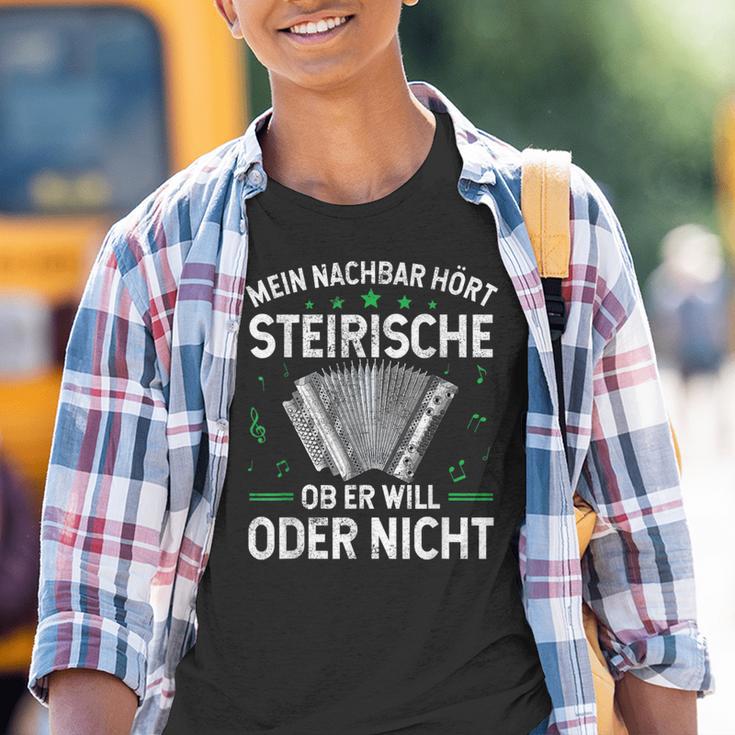 Mein Nachbar Hört Steirische Harmonika Quetschn Kinder Tshirt