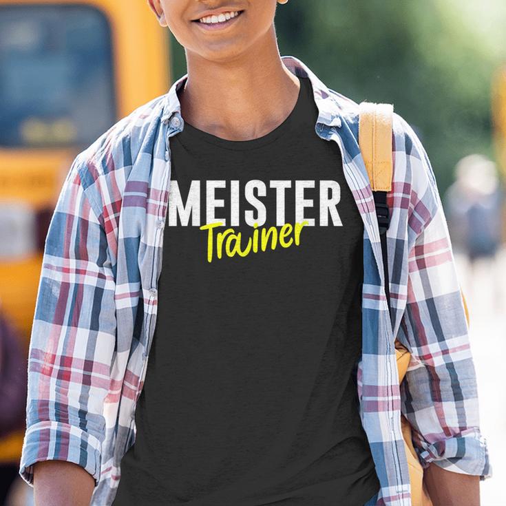 Meister Trainer Coach Football S Kinder Tshirt