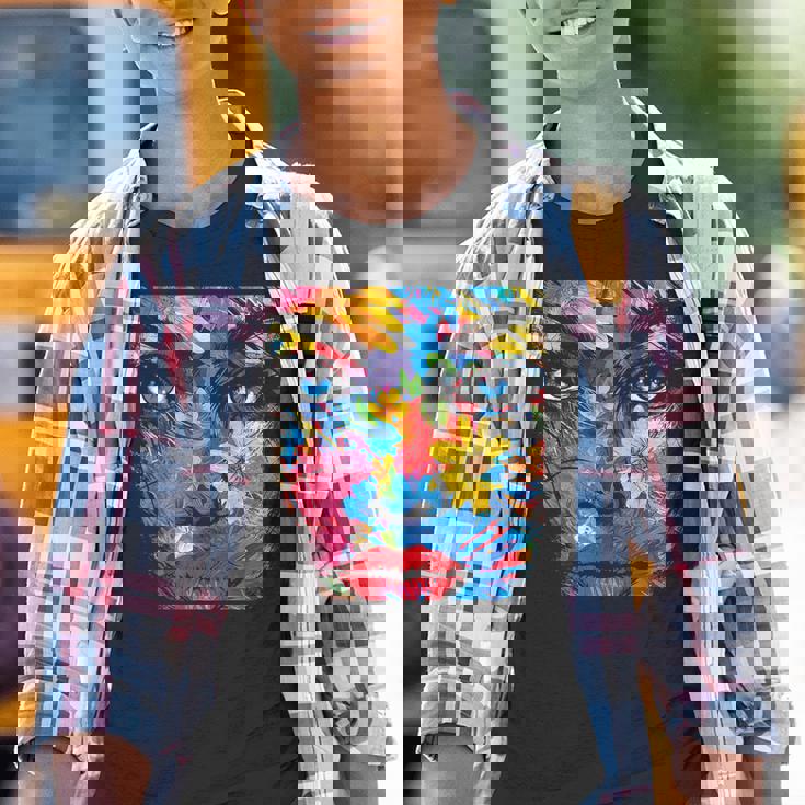 Mujeres Coloridas Flores Abstractas Arte Gráfico Arte Mujeres Camiseta niño