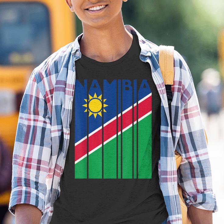 Namibian Flag Namibia Vintage Namibia Kinder Tshirt