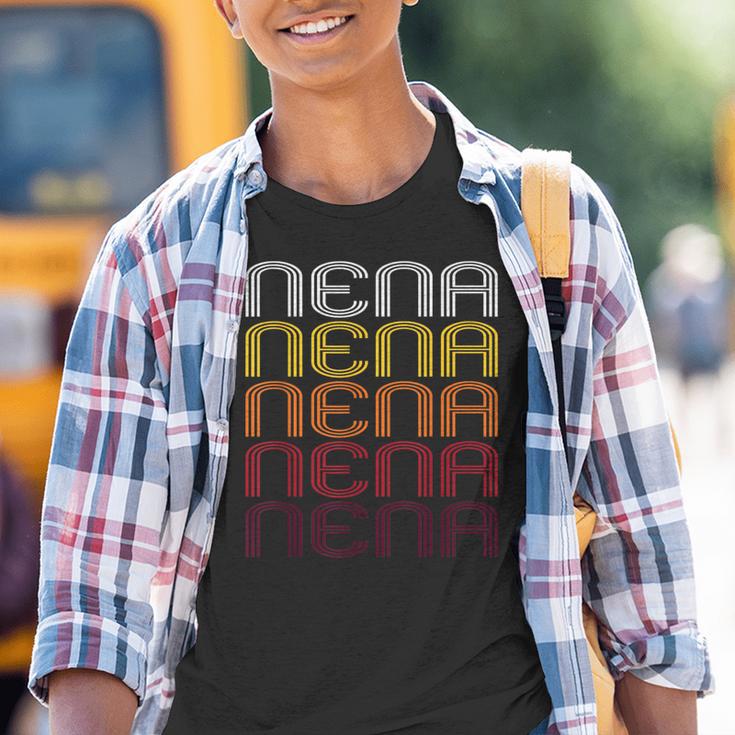 Nena Retro Wordmark Pattern -Intage Style Kinder Tshirt