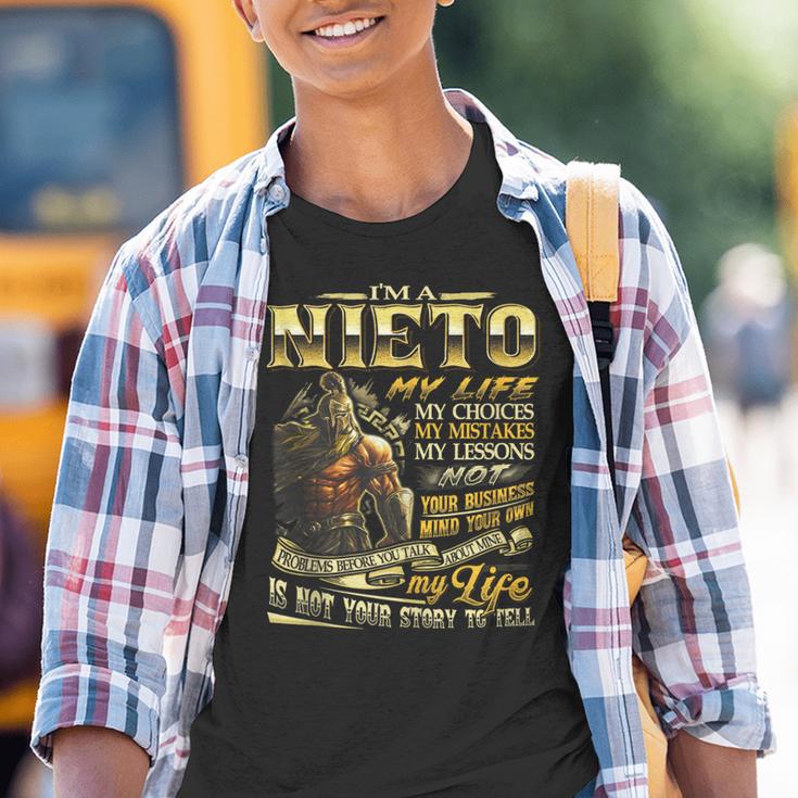 Nieto Family Name Nieto Last Name Team Youth T-shirt