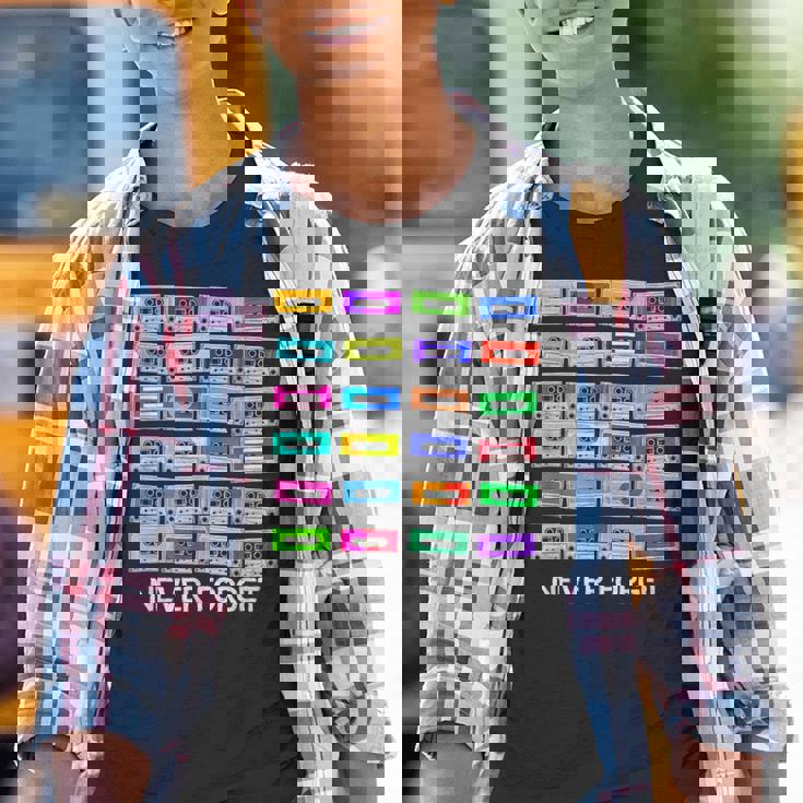 Nunca Olvides Cinta De Audio Para Cassette – Nunca Olvides 80S Camiseta niño