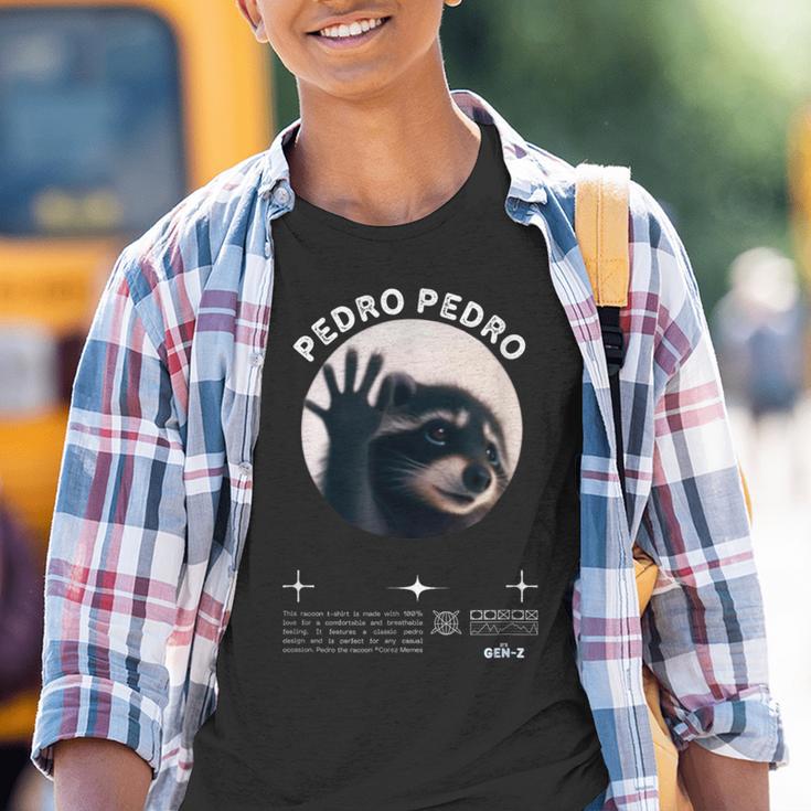 Pedro Pedro Pedro Dancing Racoon Meme Kinder Tshirt