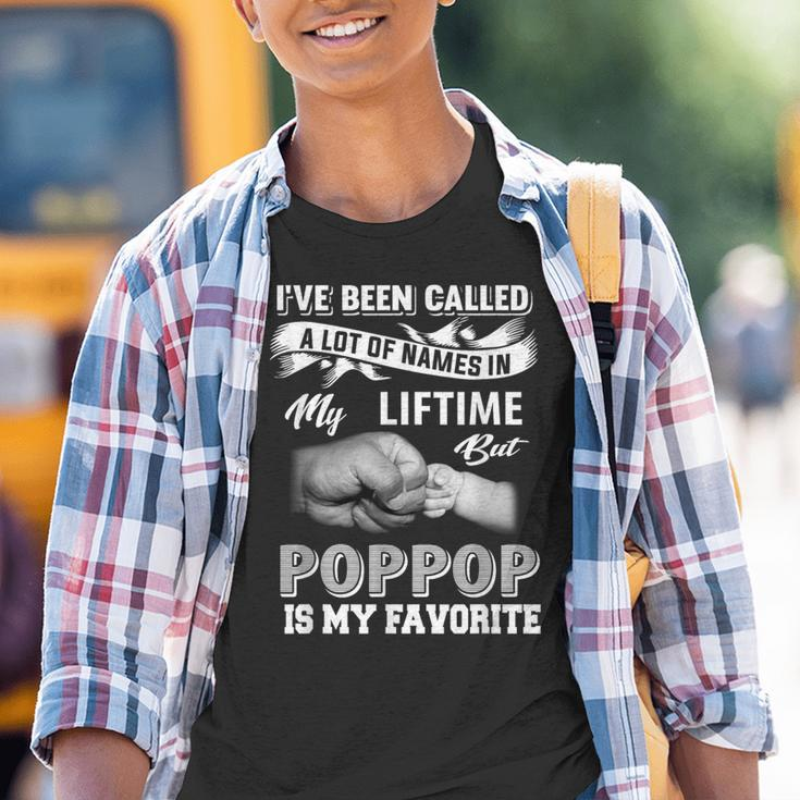 Pop Pop Is My Favorite Name Grandpa Father's Day Youth T-shirt