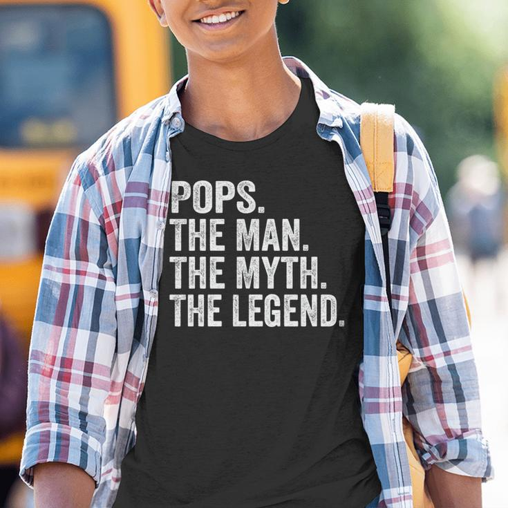 Pops The Man Der Mythos Die Legende -Atertag Kinder Tshirt