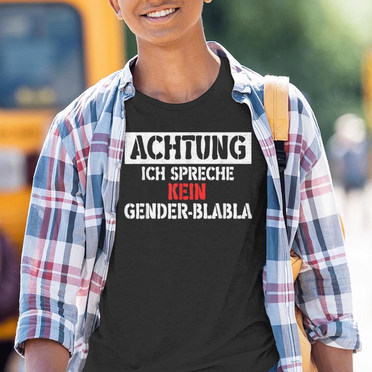 Protest Gendern No Dank Kinder Tshirt