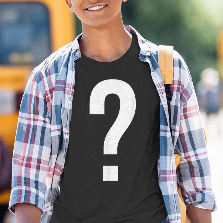 Question Mark Symbol Punctuation Mark Kinder Tshirt