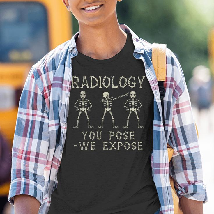Radiologist Dabbing Skeleton X-Ray Radiology Kinder Tshirt