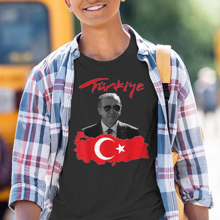 Recep Tayyip Erdogan Türkiye Flag Kinder Tshirt