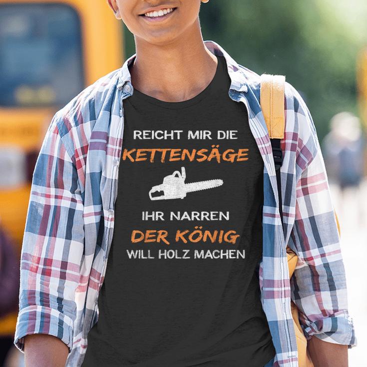 Reiches Mir Die Kettensaw Ihr Jester Saying S Kinder Tshirt