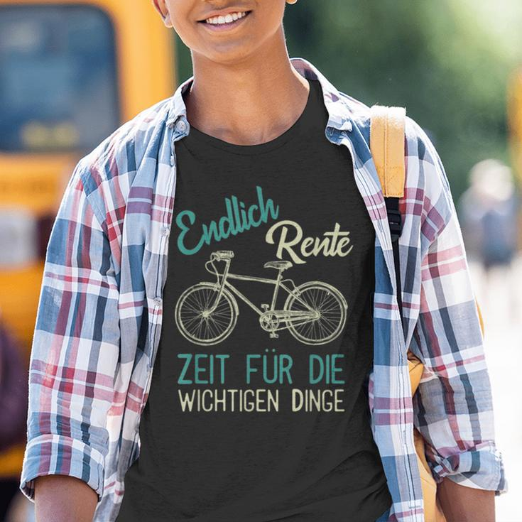 Rente Rentner Fahrrad Kinder Tshirt