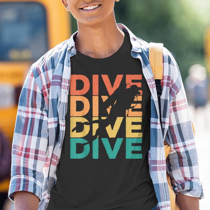 Retro Vintage Diving For Diver Kinder Tshirt
