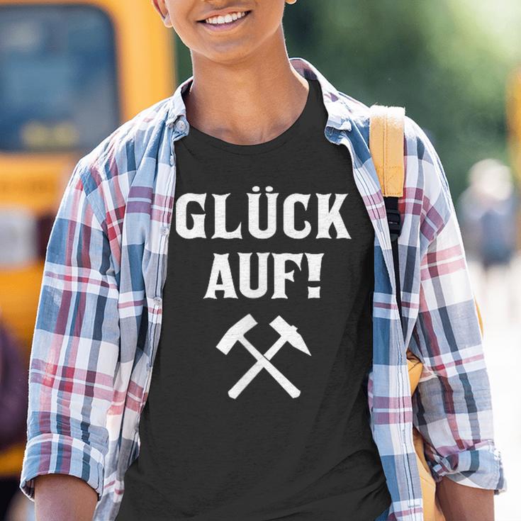 Ruhrpott Glück Auf Old School Mining Beater And Iron Kinder Tshirt