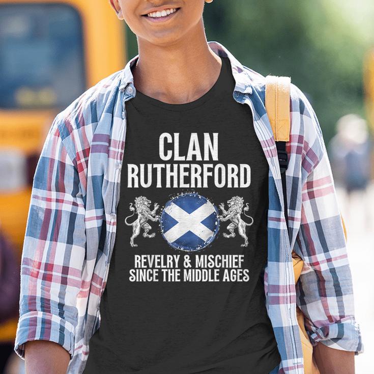 Rutherford Clan Scottish Family Name Scotland Heraldry Youth T-shirt