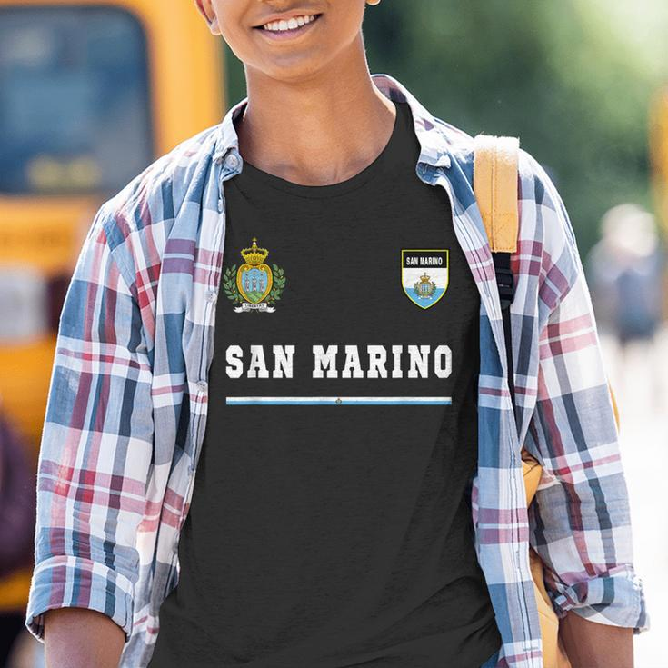 San Marino Sport Football Jersey Flag Kinder Tshirt