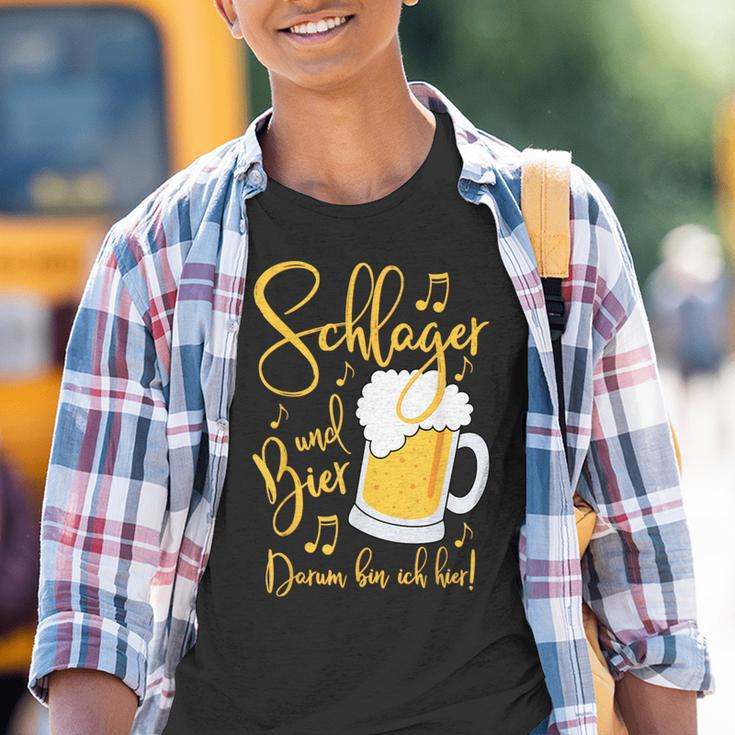 Schlager Und Bier Darum Bin Ich Hier Festival S Kinder Tshirt