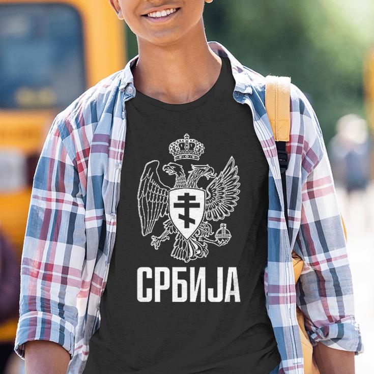 Serbia Serbian Serb Srbija Eagle Kinder Tshirt