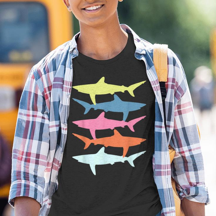 Shark Vintage Summer Beach Surfer Kinder Tshirt