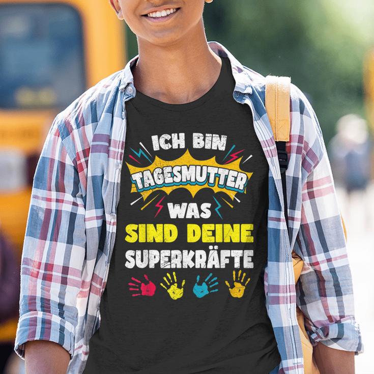 Was Sind Dein Superkrafte Ich Bin Tagesmutter Kinder Tshirt