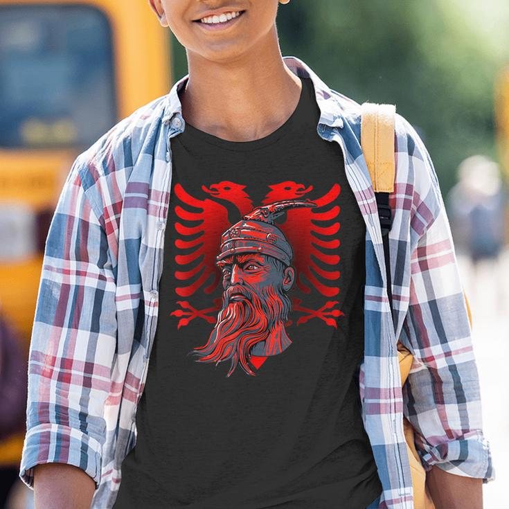 Skanderbeg Albanian National Hero Eagle Kosovo Albaner Kinder Tshirt