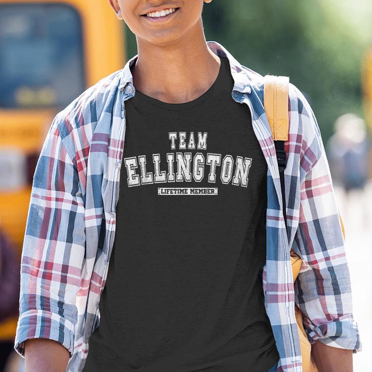 Team Ellington Lifetime Member Family Last Name Youth T-shirt