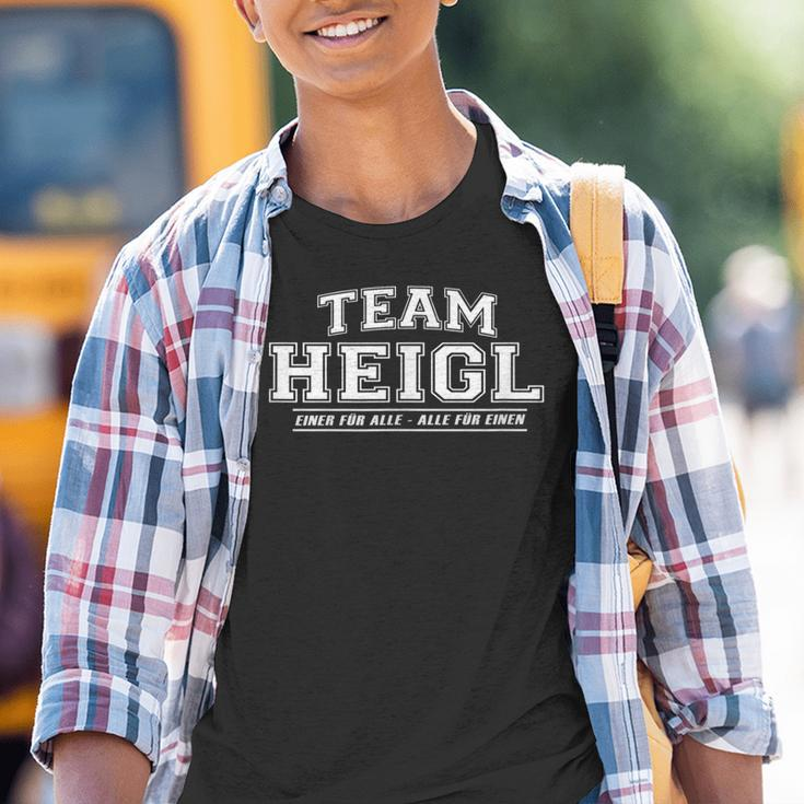 Team Heigl Stolze Familie Nachname Geschenk Kinder Tshirt