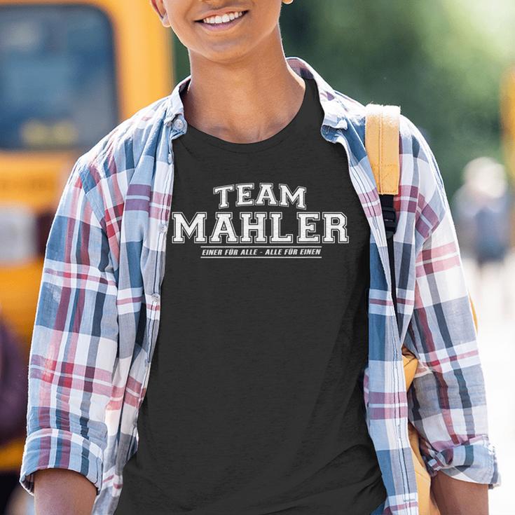 Team Mahler Stolze Familie Surname Kinder Tshirt