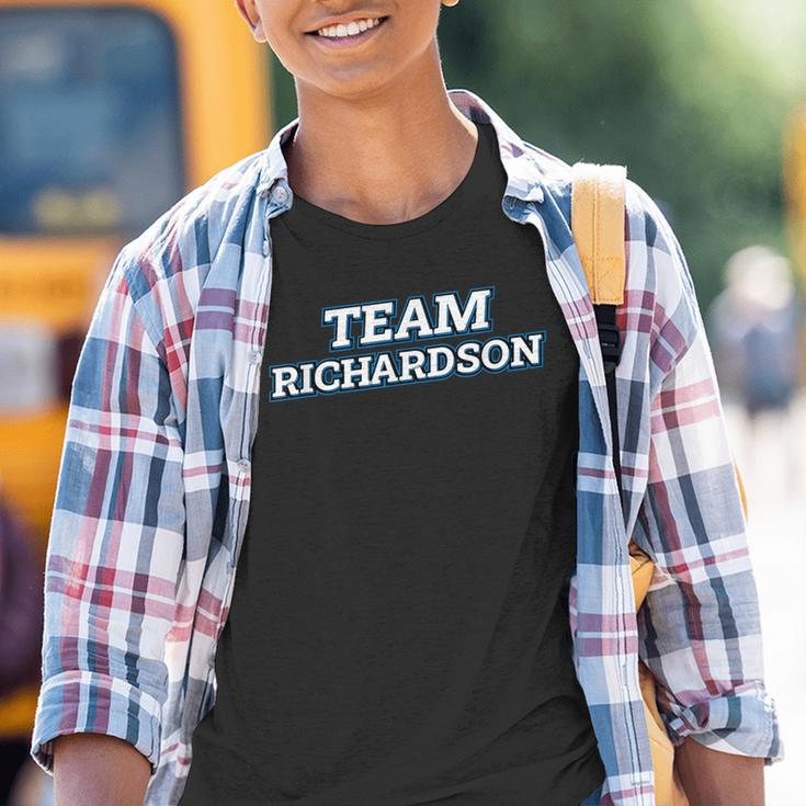 Team Richardson Relatives Last Name Family Matching Youth T-shirt