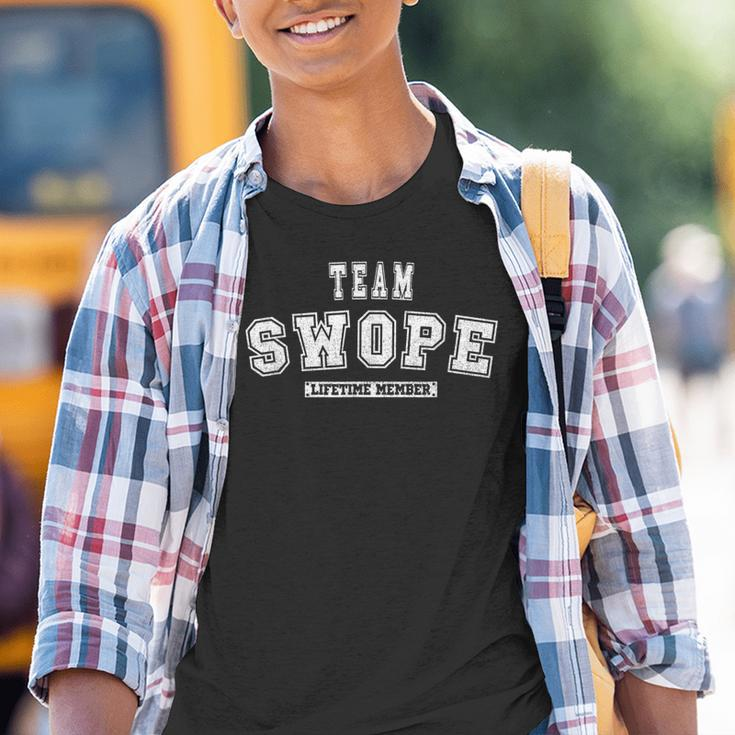 Team Swope Lifetime Member Family Last Name Youth T-shirt