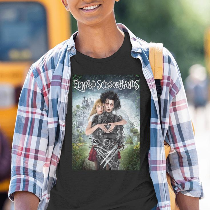 Tim Burton's Edward Scissorhands Edward And Kim Movie Poster Kinder Tshirt
