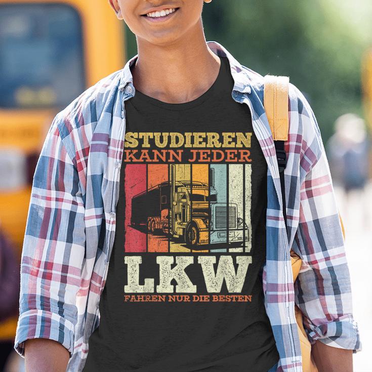 With Truck Driver Studier Kann Jeder Lruck Fahren Nur Die Besten Kinder Tshirt