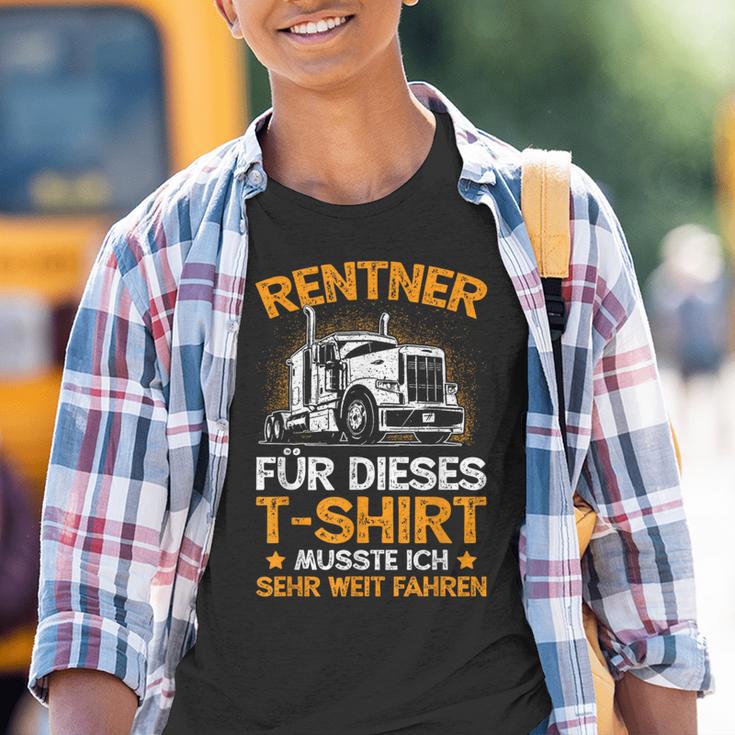 For Trucker Driver Retirement Grandpa Pensioner Kinder Tshirt