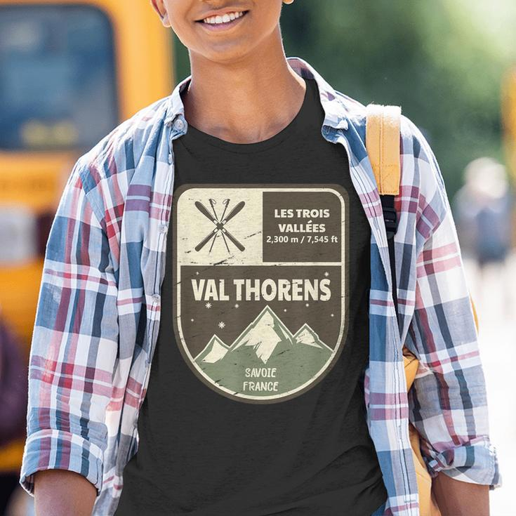 Val Thorens Les Trois Vallées Savoie France Vintage Kinder Tshirt