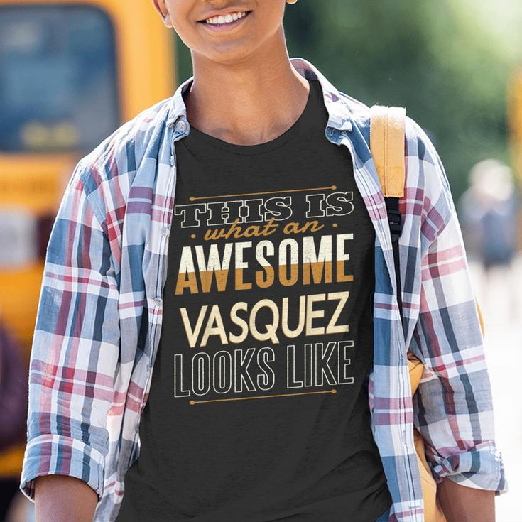 Vasquez Last Name Surname Matching Family Reunion Youth T-shirt