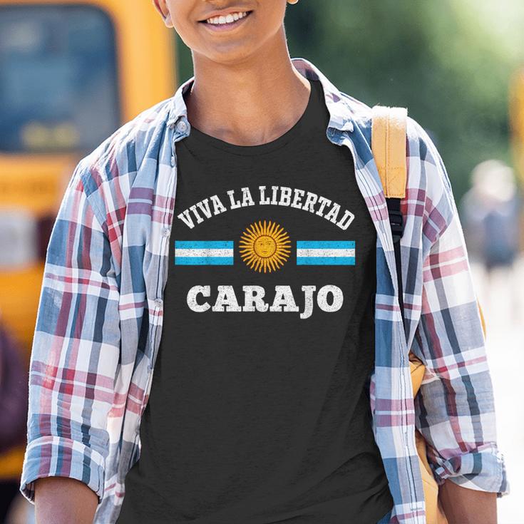 Viva La Libertad Carajo Javier Milei Presidente De Argentina Kinder Tshirt