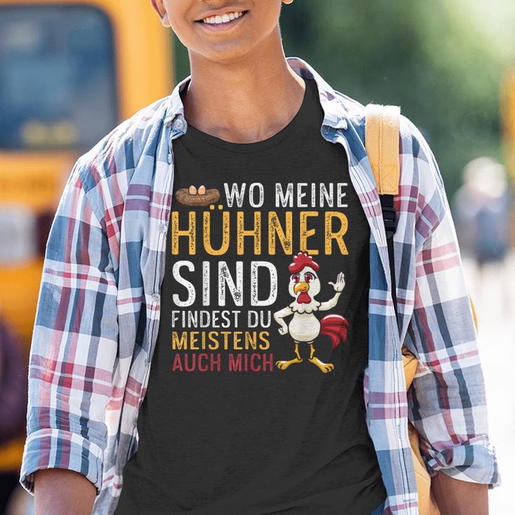 Wo Meine Hühner Sind Bin Auch Ich Iges Hennen Kinder Tshirt