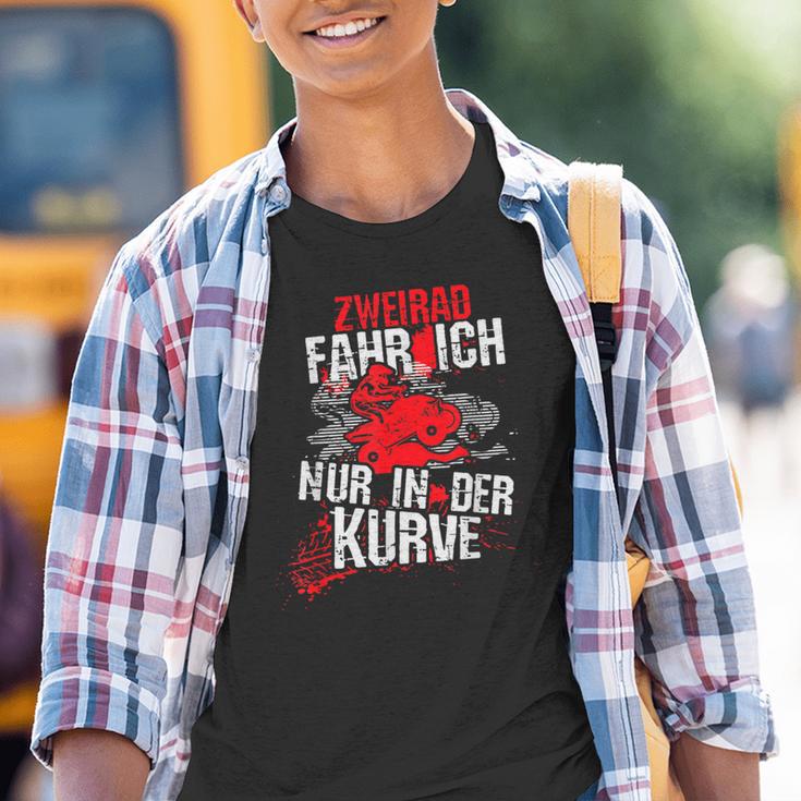 Zweirad Fahr Ich Nur In Der Kurve Quad Atv Motif Kinder Tshirt