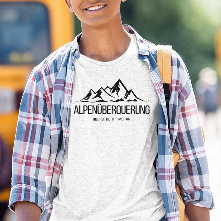 Alpenüberquung Oberstdorf Meran E5 Idea Kinder Tshirt