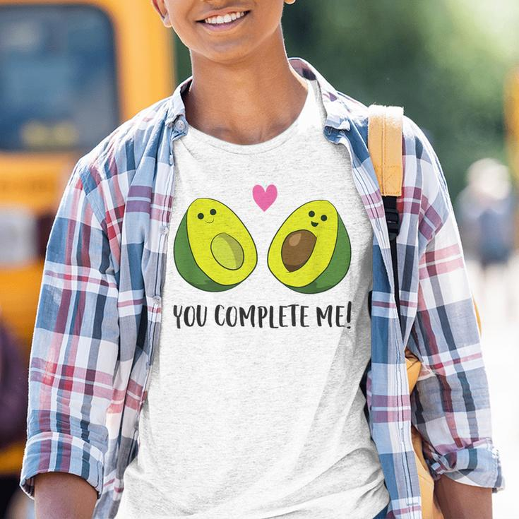 Avocado You Complete Me Vegan Partner Look Avocado Kinder Tshirt
