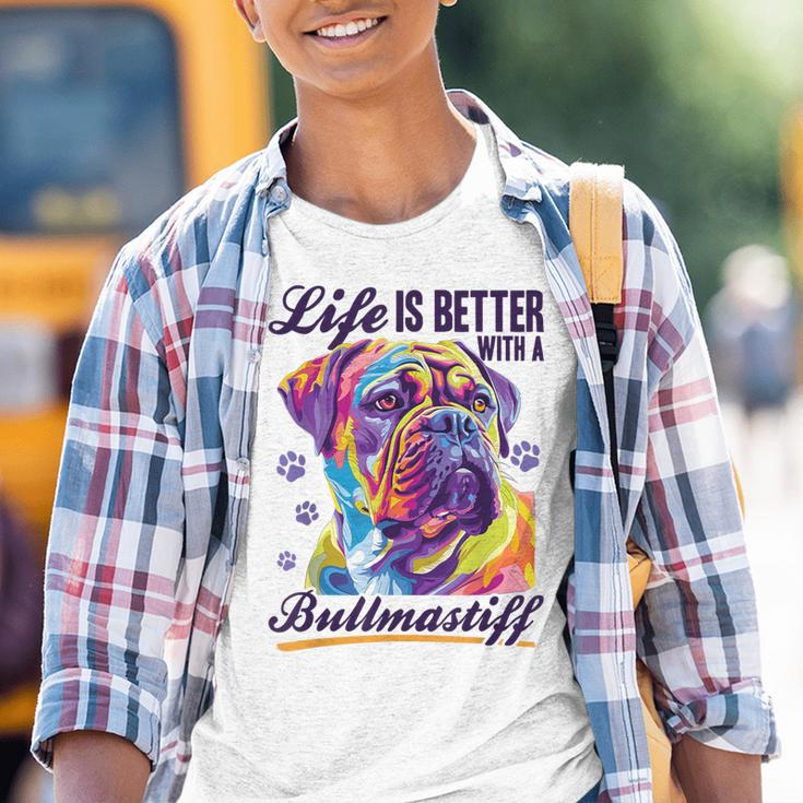 Bullmastiff Hunderasse Das Leben Ist Besser Mit Einem Bullmastiff Kinder Tshirt