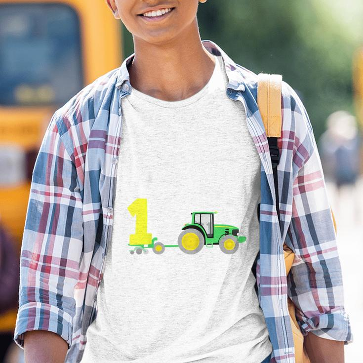 Children's 1St Birthday Ich Bin Schon 1 Jahre Tractor Tractor Kinder Tshirt