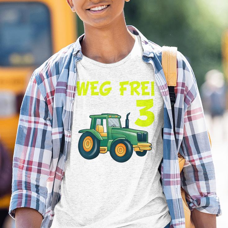Children's 3Rd Birthday Wake Frei Ich Bin Schon 3 Jahre Traktor Trecker Kinder Tshirt