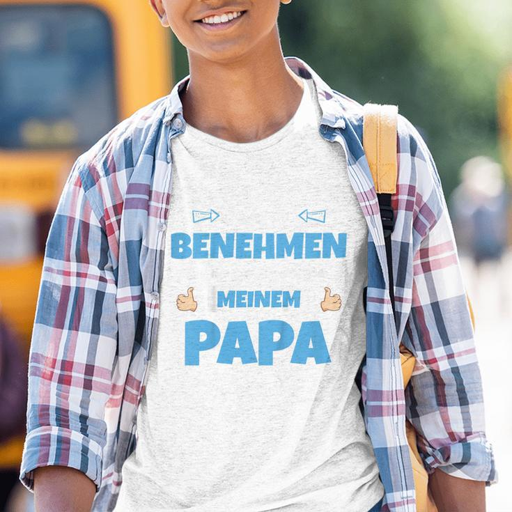 Children's Ich Versuche Mich Zu Benehmen Papa Ich Versuche Mich 80 Kinder Tshirt
