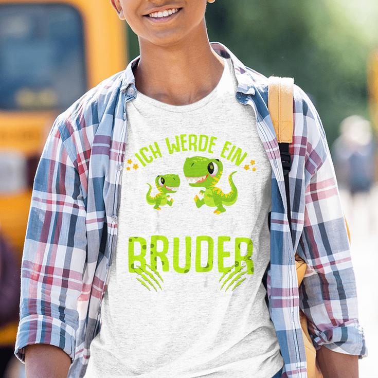 Children's Ich Werde Ein Große Bruder 2024 Dinosaur Dino Kinder Tshirt