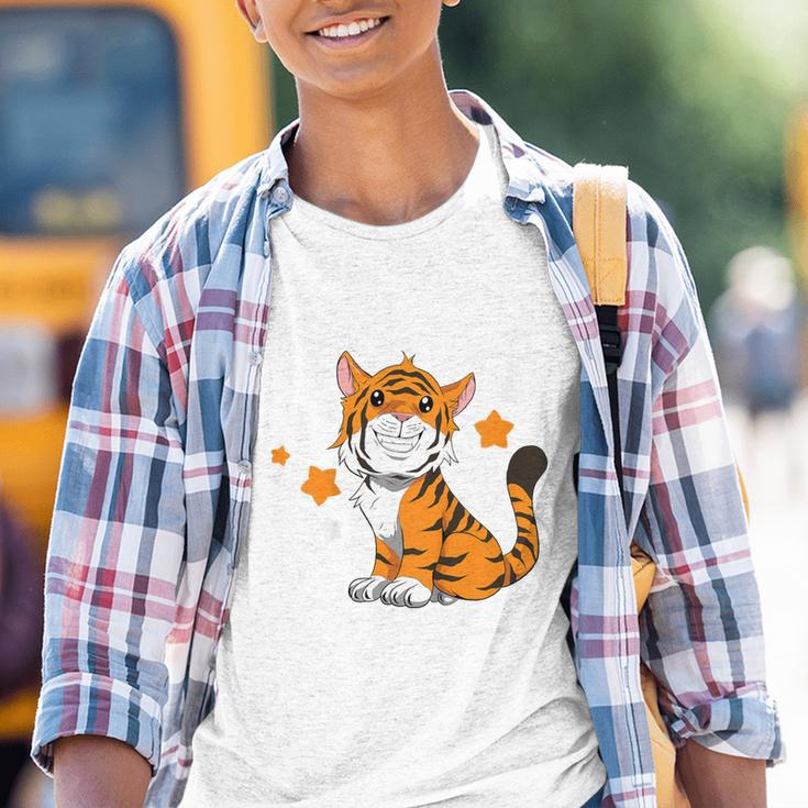 Children's Tiger 4Th Birthday Ich Bin Schon 4 Jahre Alt German Language Kinder Tshirt