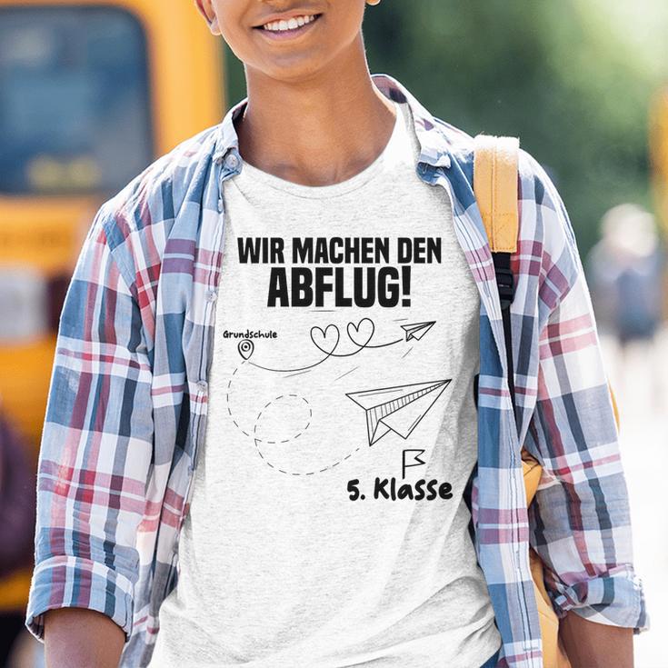 Children's Wir Machen Den Abflug 5 Klasse Graduation Primary 80 Kinder Tshirt